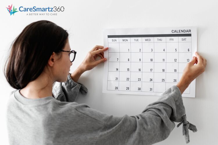 organizing calendar