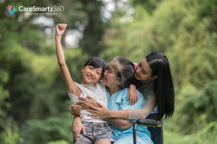 Role of Caregiver for Seniors, Adults, and a Child, at the Home